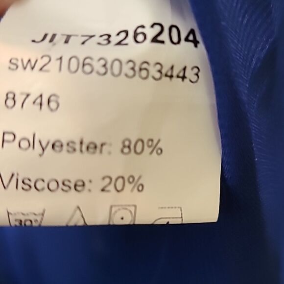 Shein Royal Blue Blazer with Sheer Panels, Size Medium,  NWOT - Picture 8 of 8